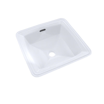 TOTO® Connelly™ Square Undermount Bathroom Sink with CEFIONTECT, Cotton White