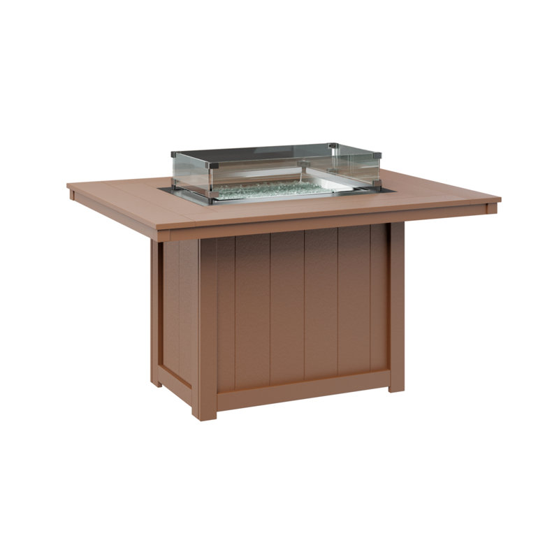 Foyer de table rectangulaire Thomas Cedar, Cèdre