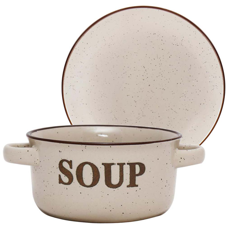 Whitten Piece Stoneware Dinnerware Set, Cream