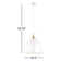 Mini-luminaire suspendu 1 lumière Uma
