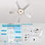 Ventilateur de plafond 52 po Leunne