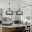 20,28 po Lustre tambour 5 lumières Farmhouse-1305934258