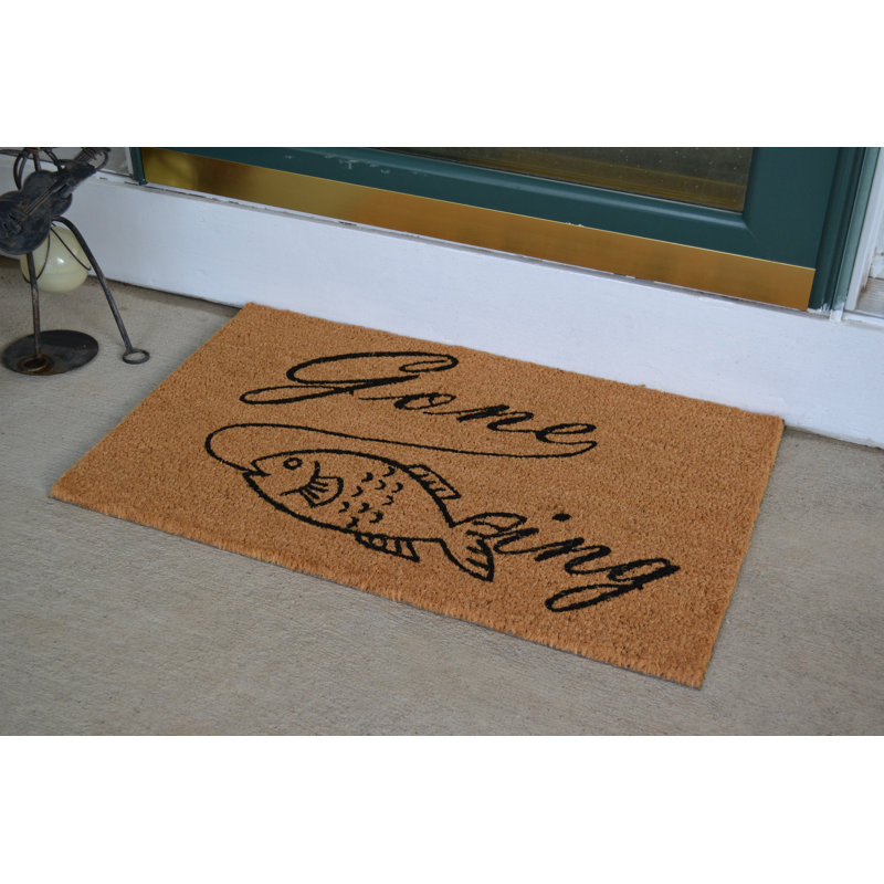 Tapis de porte d'extérieur antidérapant Branson 30 po x 18 po