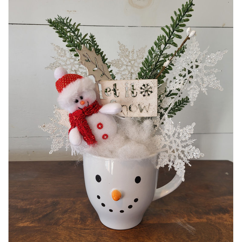 Arrangement de table Snowman Cup