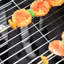 Barbecue au charbon 21 "avec roulettes et tablette inférieure - Grilles d'aération réglables pour barbecue pour barbecue