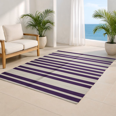 Tapis intérieur / extérieur gris HorizontalStripes