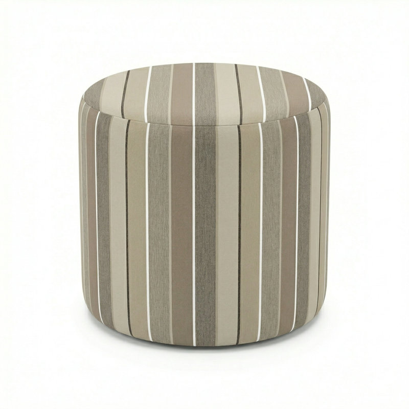 Pouf rond 18 "Lily Gardens, Beige