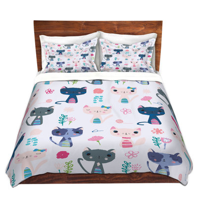 Ensemble de housse de couette chats