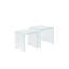 Bayville Glass Top Sled Nesting Tables