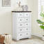 Grande commode à 6 tiroirs, organisateur de garde-robe moderne Mid-Century fabriqué à la main avec beaucoup de rangement et un design élégant.