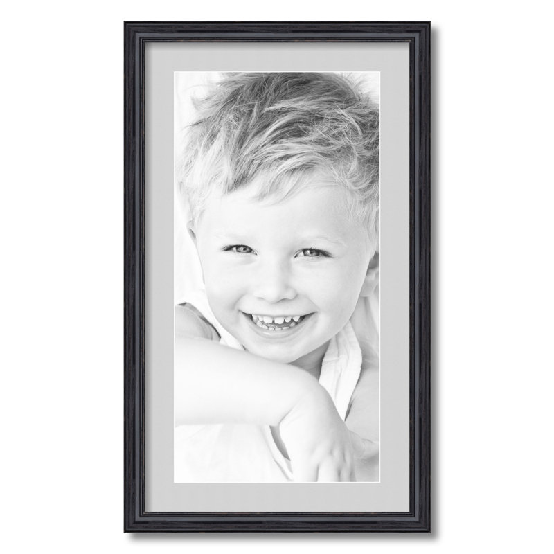 Cadre 12 po x 24 po simple noir mat, Chandelier