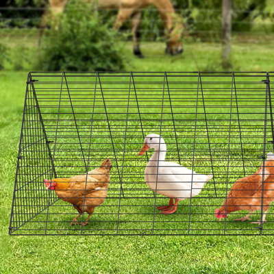 Chicken Tunnels, Chicken Tunnels For Yard, Portable Chicken Tunnels For Outside With Corner Frames, 2 Sets, Suitable For Chickens, Ducks, Rabbits