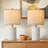 18.25" Modern Minimalist Ceramic Table Lamp,suitable For Living Room,bedroom,and Bedside