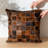 Brindle Cowhide Patchwork Pillow Single-115844556