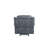 Zubaida Two Tone Gray Velvet Glider Recliner-949012011