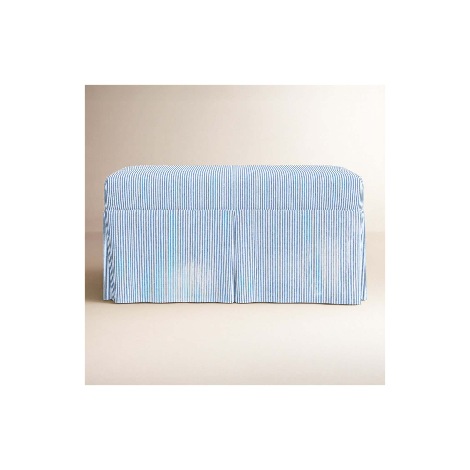 Chaplin Storage Bench, Prep Stripe Blue