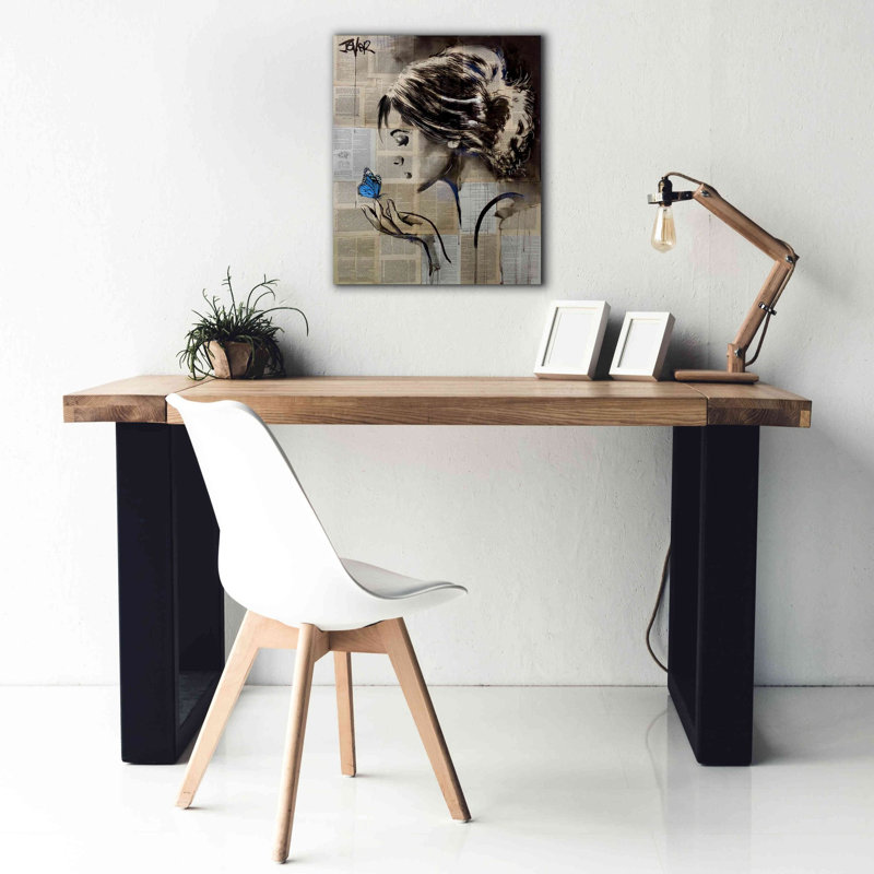 Art mural sur toile Winston Porter® «A Little Blue Hope» par Loui Jover, H 24 po x l 20 po x P 0,75 po