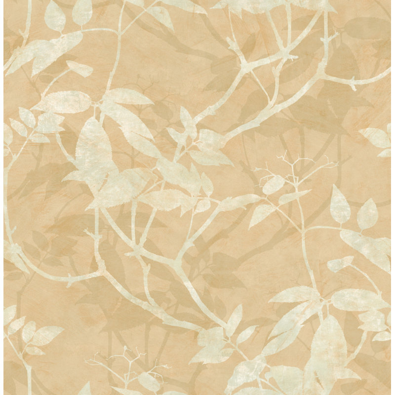 Rouleau de papier peint Myrto Leaf Trail, Ocre clair