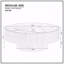 Table ronde ronde de luxe Nesting