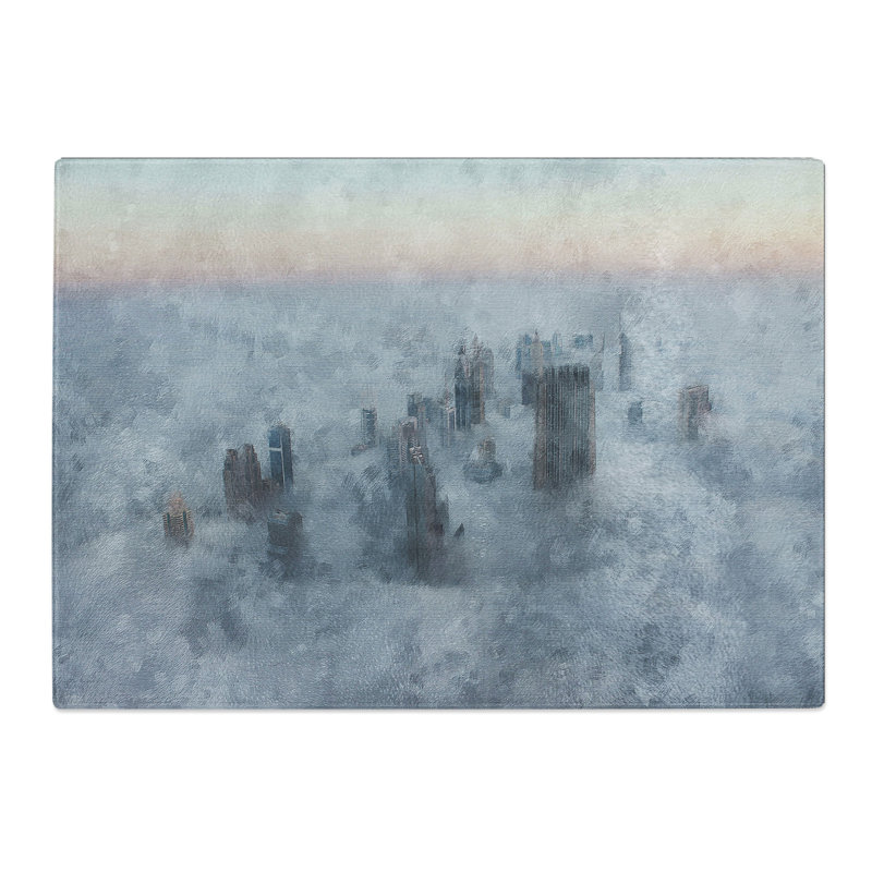 Dubai Skyline Vol.2 Painting Chopping Board, 20cm W x 28.5cm L
