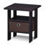 Stanbridge Side Table Nightstand with Fabric Storage Bin-466330007
