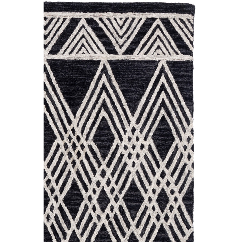 Vedika Hand Tufted Wool Southwestern Rug, Square 5'
