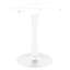 Table de salle à manger ronde en faux marbre 27,6 pouces pour 2 à 4 personnes, design moderne blanc doux