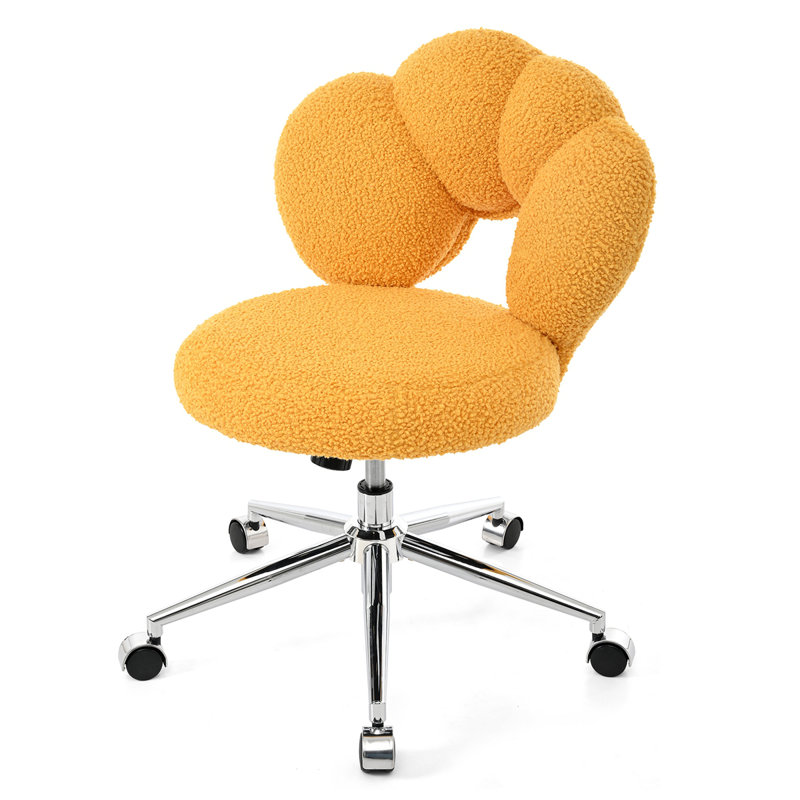 Nickolous Teddy Office Chair, Yellow