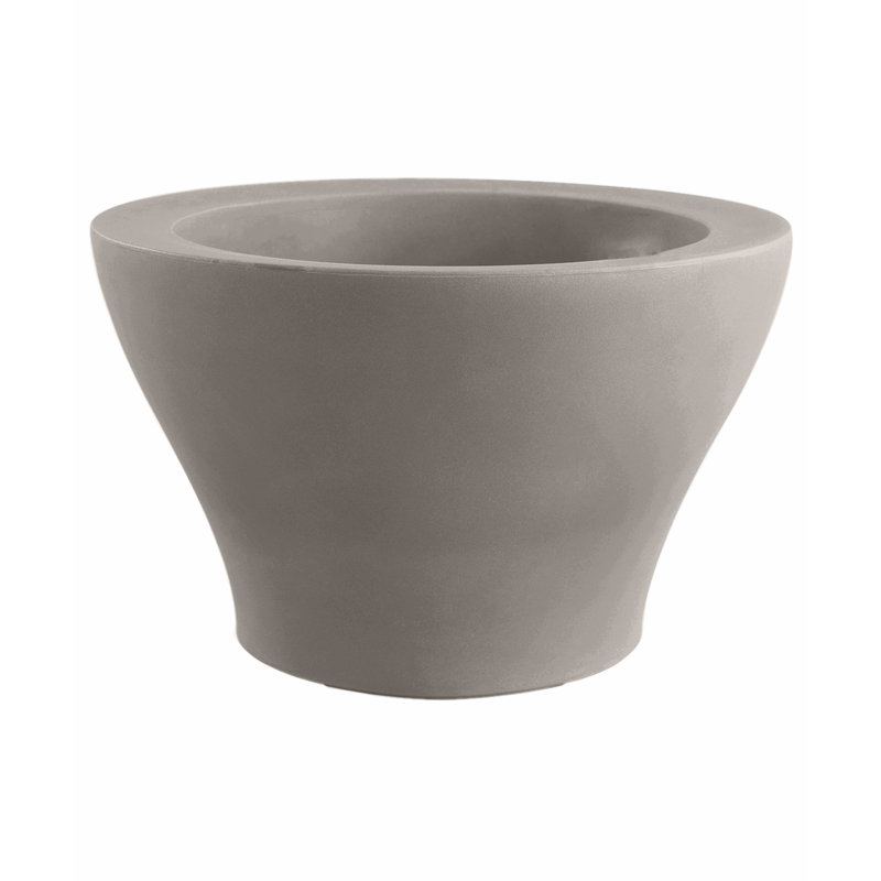 Nano Resin Pot Planter, 3.5" H x 5.5" W x 5.5" D, Taupe
