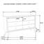 Commode de style contemporain 1pc