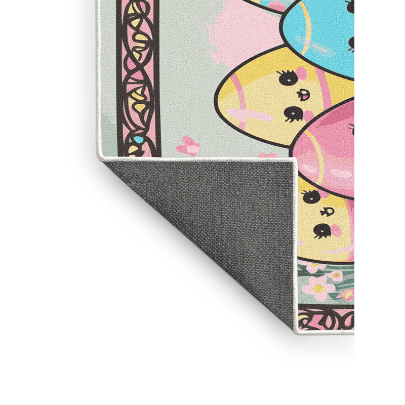 The Holiday Aisle® Easter Spring Holiday Rug, Rectangle 2' x 3'