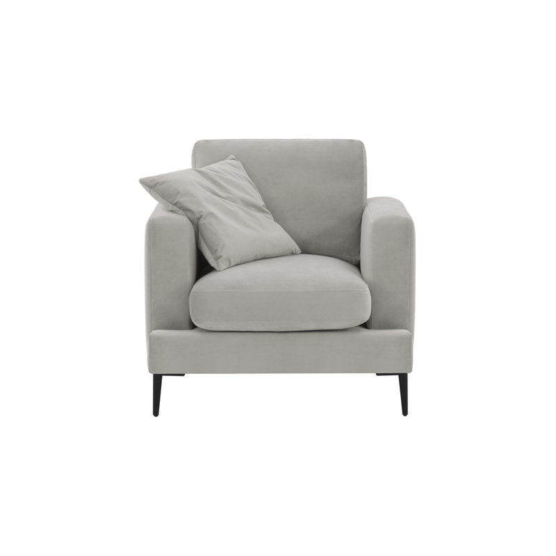 Bertaux Upholstered Armchair, Light Grey