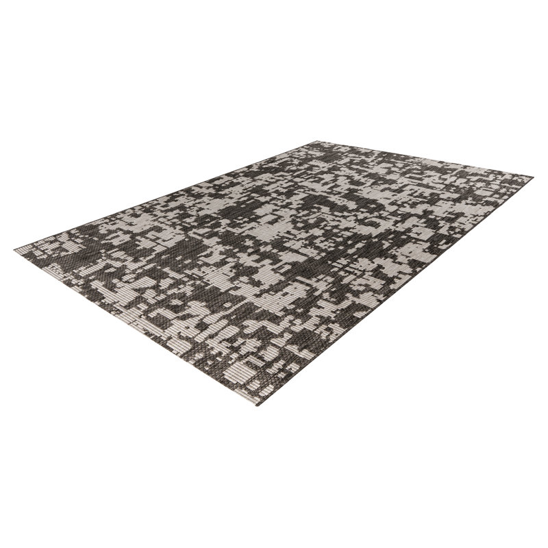 Tallinn Abstract Area Rug, Rectangular 240 x 340cm, Grey/Brown/Blue