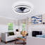 Ventilateur de plafond avec lumières et télécommande, ventilateur de plafond à profil bas de 13 po Fandelier, ventilateur de plafond à DEL encastré moderne à intensité variable 3000K-6000K pour chambre à coucher-831273116