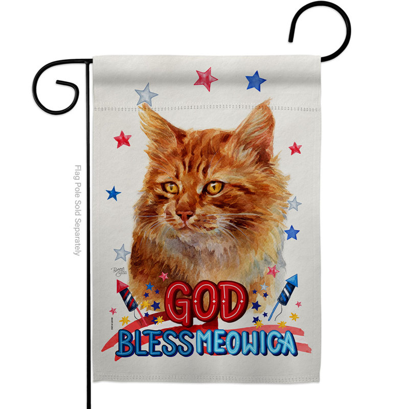 Double Sided 18.5'' H x 13'' W Polyester Animal Garden Flag
