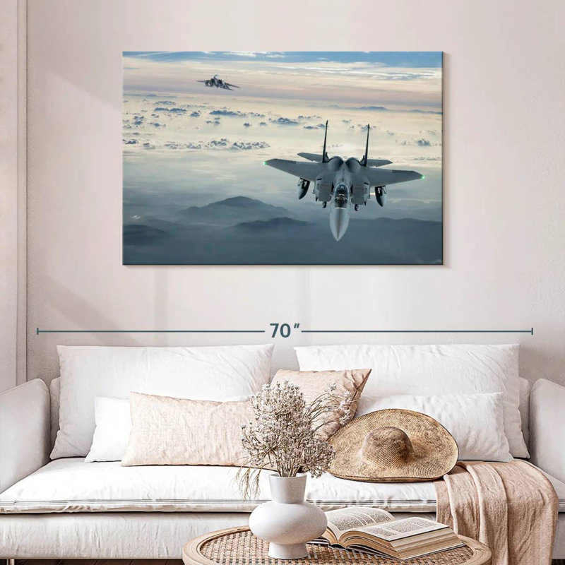 Avion de chasse Mait F-15, H 30 po x l 45 po