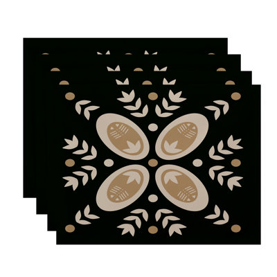 Mazee Polyester Geometric Rectangle Placemat