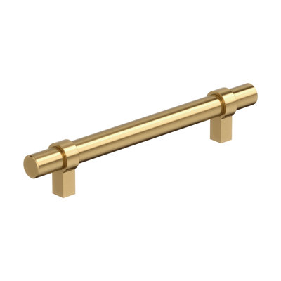 Central 5-1/16 inch (128mm) Center-to-Center Champagne Bronze Cabinet Pull - 25 Pack