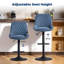 Upholstered Adjustable Height Counter Stool-1011072102