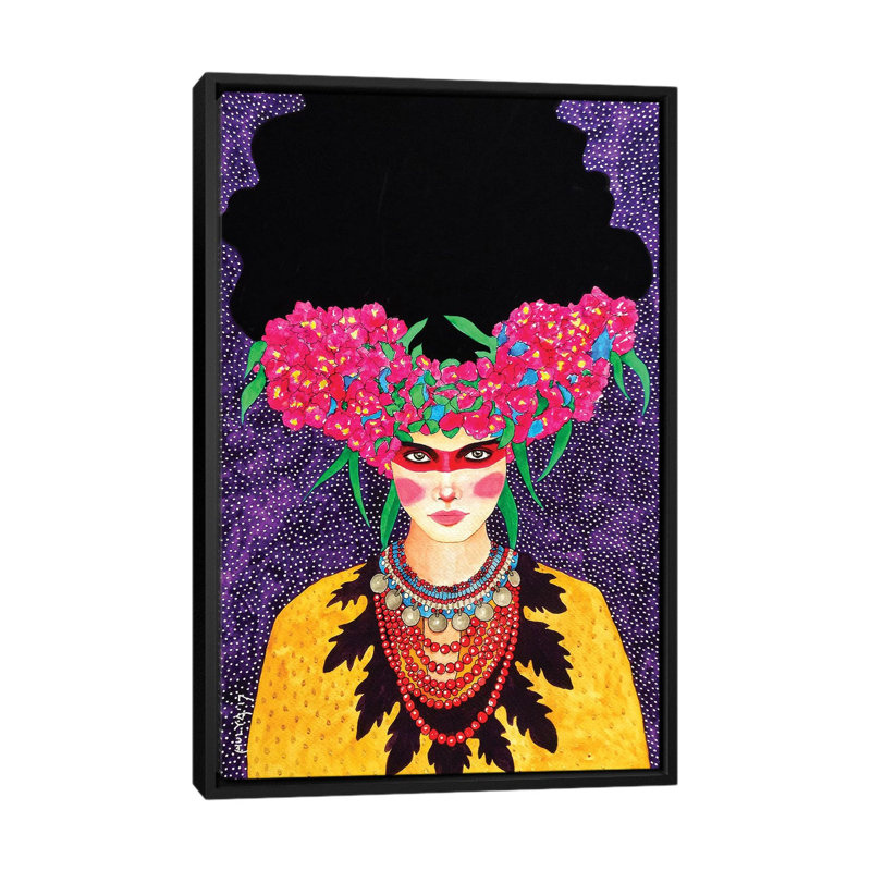 Take over par Hülya Özdemir-impression d’art graphique, Toile avec cadre noir, Pas de tapis, H 40 po x l 26 po x P 1,5 po