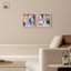 Ensemble « Flamingo Mist » : impression sous cadre-vitrine, ensemble d'art abstrait moderne par Art Remedy, cadre noir, 12 x 12
