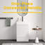 Meuble-lavabo autoportant pour salle de bain moderne de 20 po avec lavabo en céramique, lavabo une pièce en céramique sans drain et robinet, KD-1381628095
