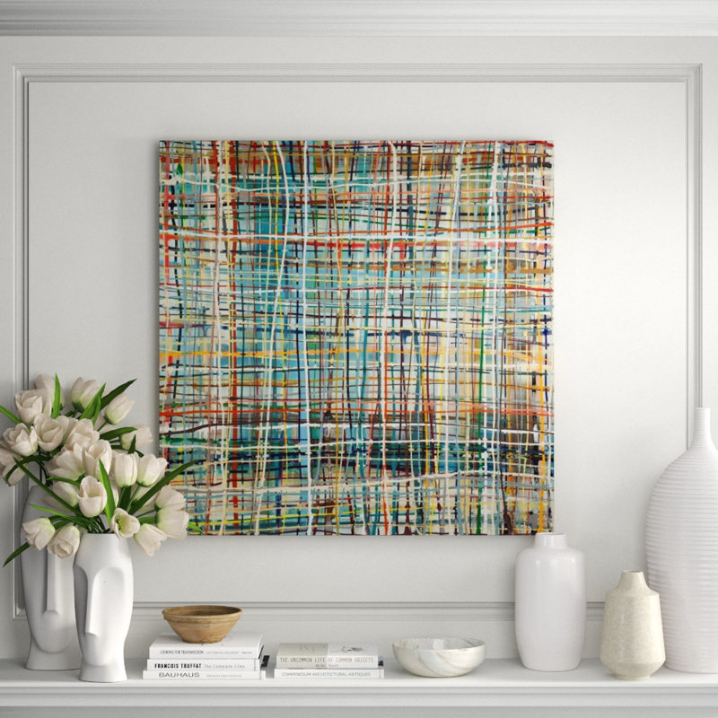 Color Lane Print by Samuel Kane, 24" H x 24" W, Plexi