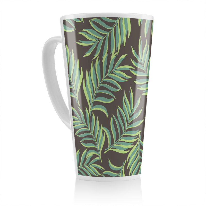 Palm Leaves Latte Mug