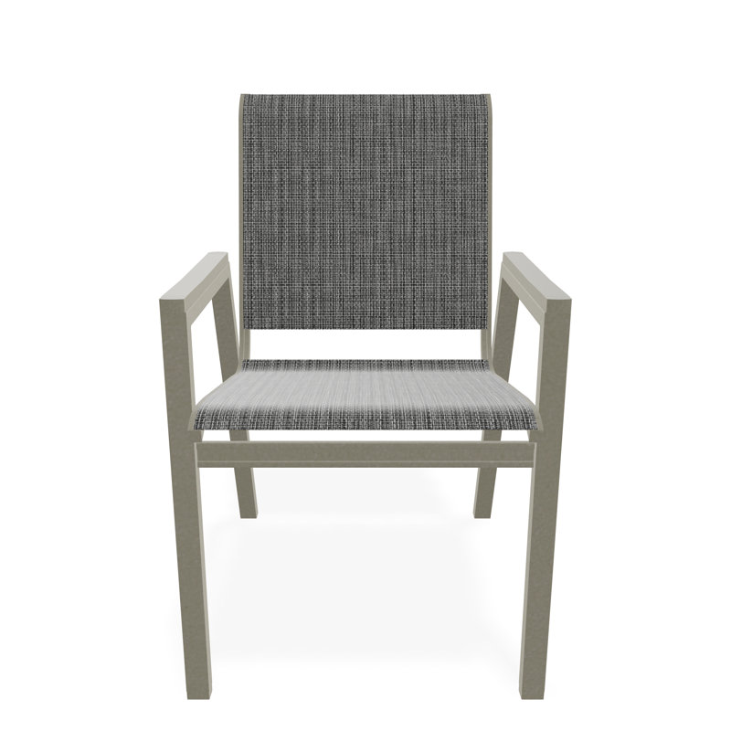 Bazza Outdoor Dining Chair, Anchor, Storm