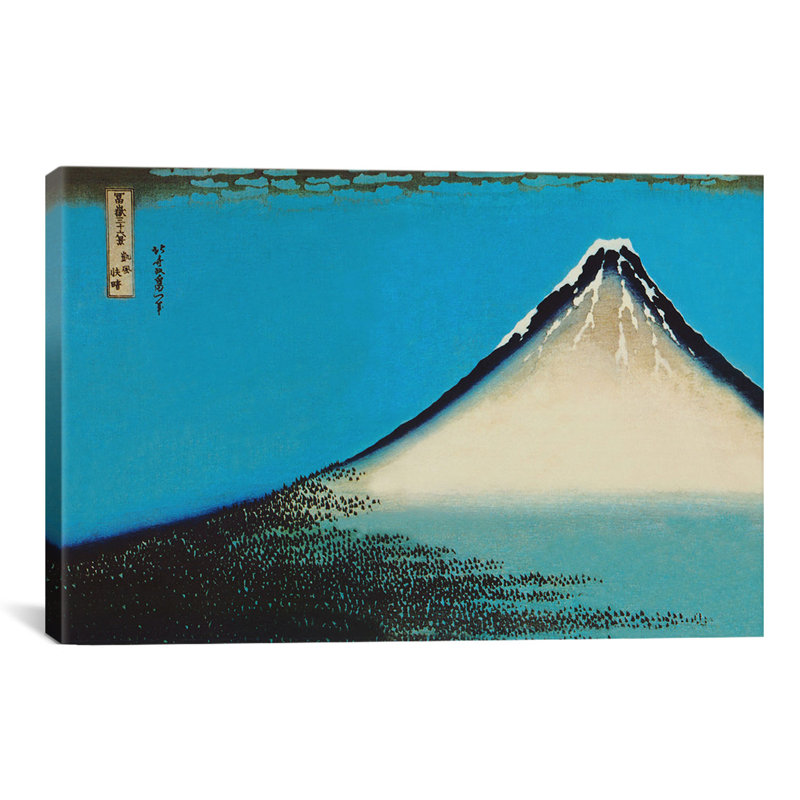 «Mount Fuji» par Katsushika Hokusai, reproduction d'art sur toile, H 8 po x l 12 po x P 0,75 po, Toile tendue, Pas de tapis