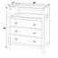 Table de chevet 3 tiroirs Celine 27 po-514162687