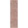 Ervin Anya Vintage Tribal Chevron Pink Beige Rust Flat-Weave Rug