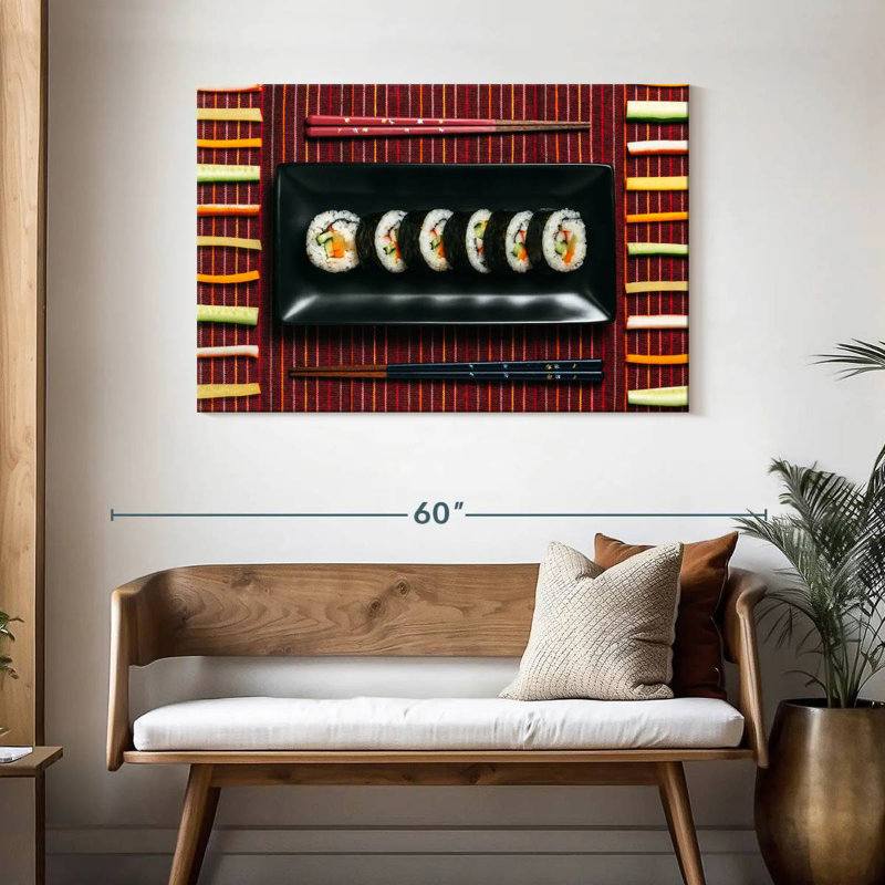 Rouleaux de sushi, H 30 po x l 45 po