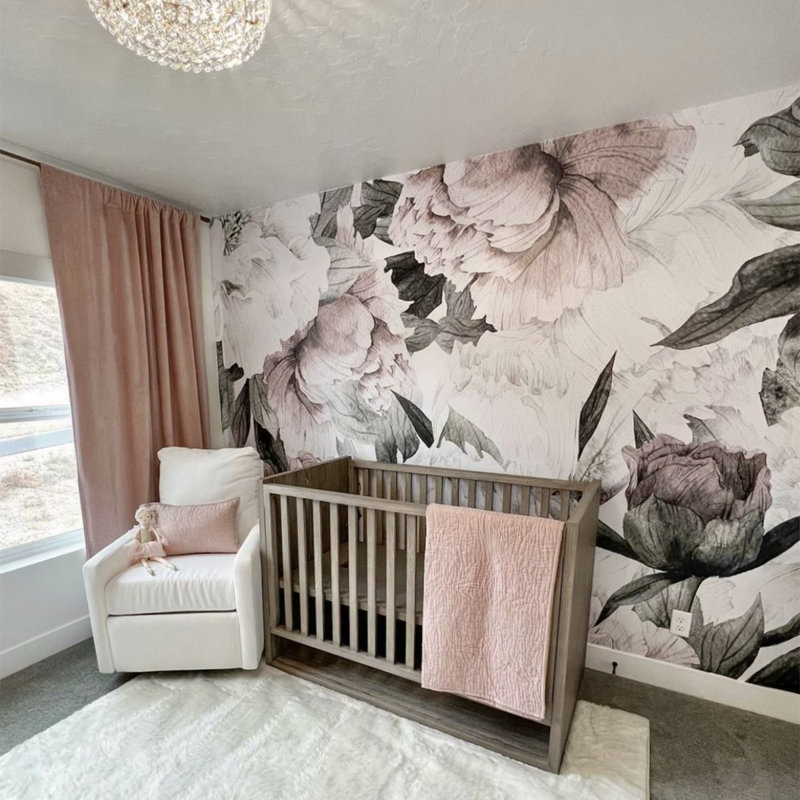 Floral Wallpaper, Pre-Pasted